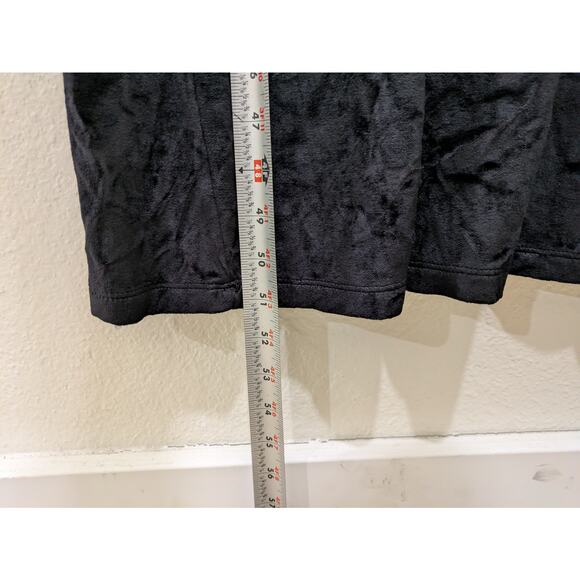 Private Edition By Chico's Vintage Velvet Long Dress Women's‎ Size 2 Black Maxi - Picture 7 of 9